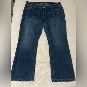 Seven 7 Luxe Dark Blue Boot Cut Jeans 22